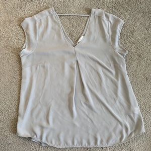Chiffon gray shirt sleeve top